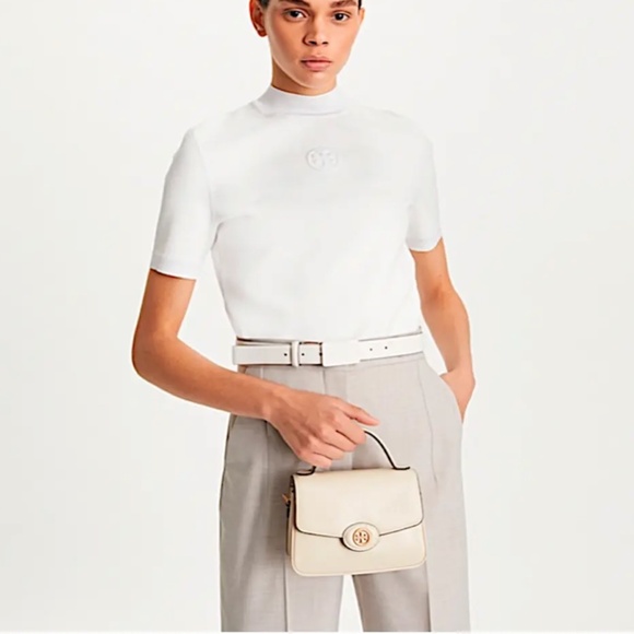 Tory Burch Women's Small Robinson Spazzolato Top Handle Bag - Picture 4 of 14